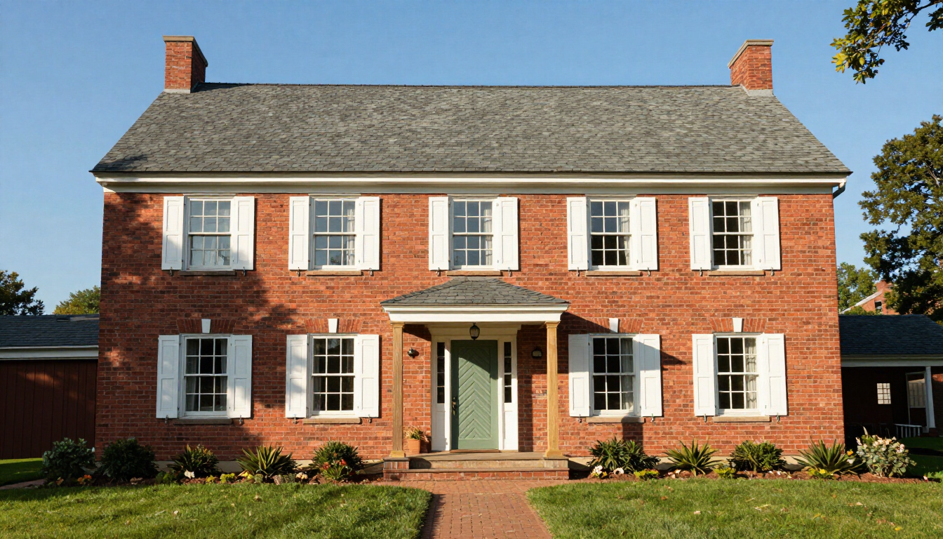 A beautiful colonial style home in Pennsylvania representing home insurance coverage.