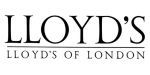 Lloyd’s of London logo in black text with a red curved underline