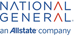 National General logo with “an Allstate company” tagline in blue and gold.