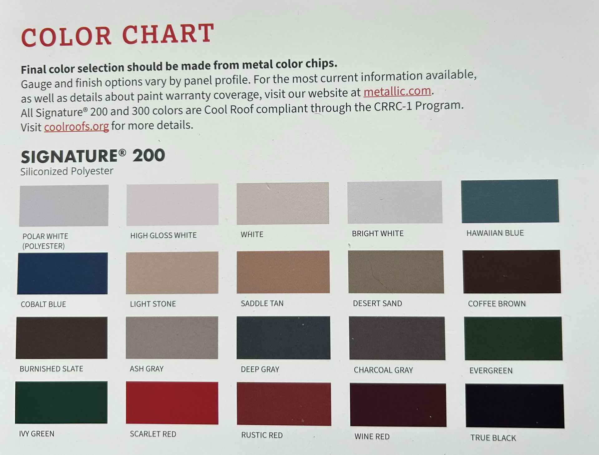 straight wall building colors