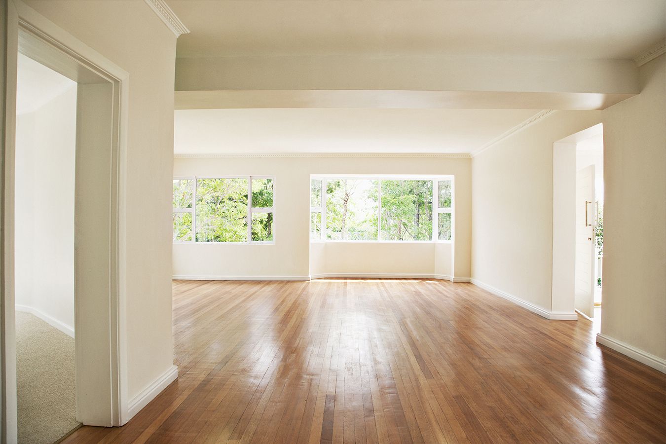 pavimento in legno in una casa
