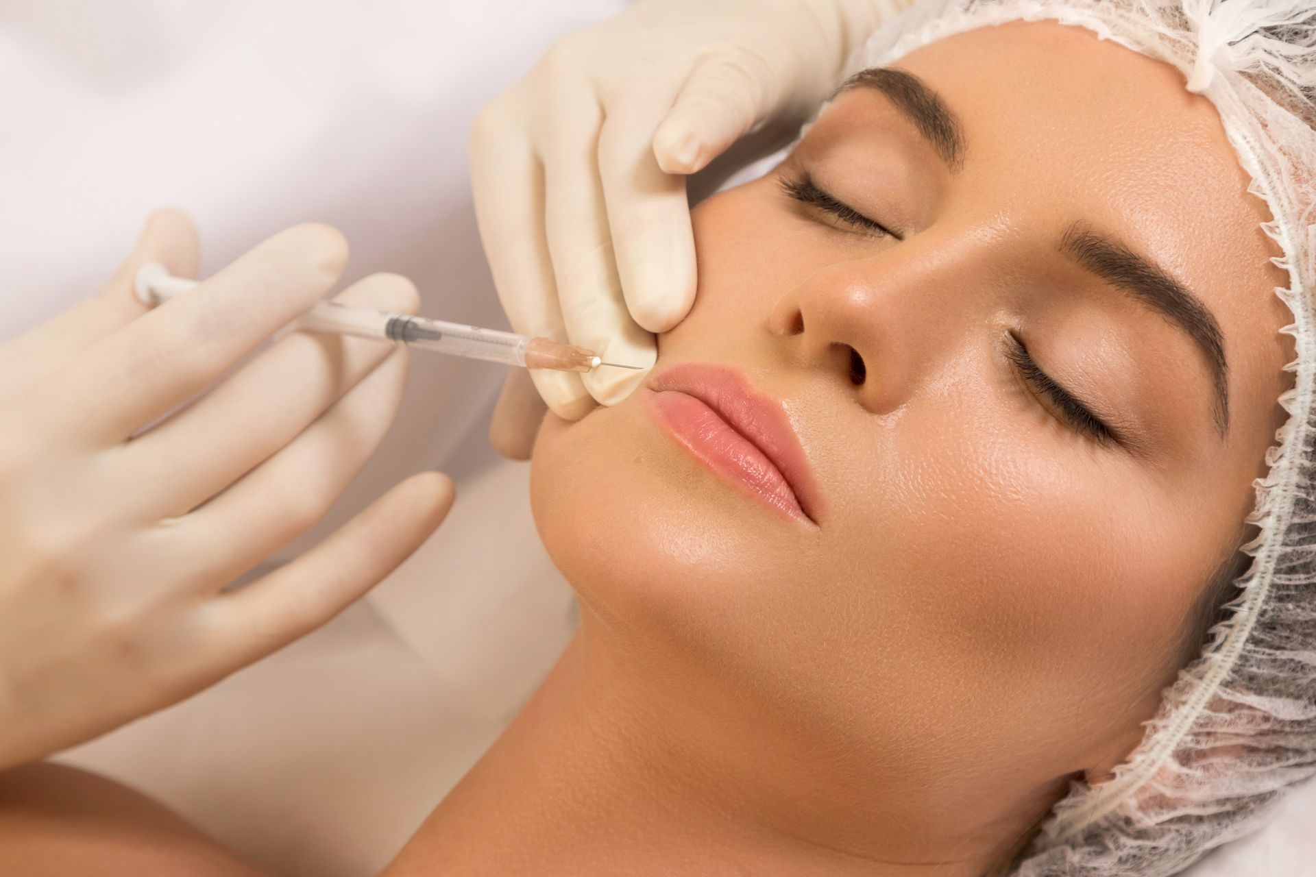 Patient from Ponte Vedra Vein & Aesthetics getting Botox injections at our Jacksonville, FL clinic.