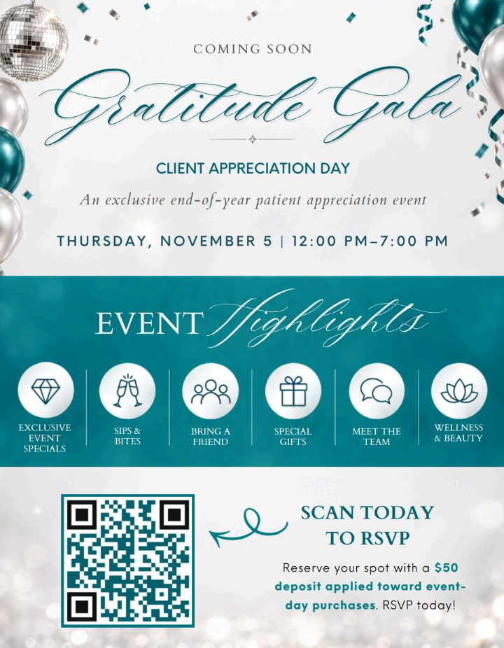 Holiday party poster: Gratitude Gala