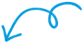 a blue arrow pointing down on a white background