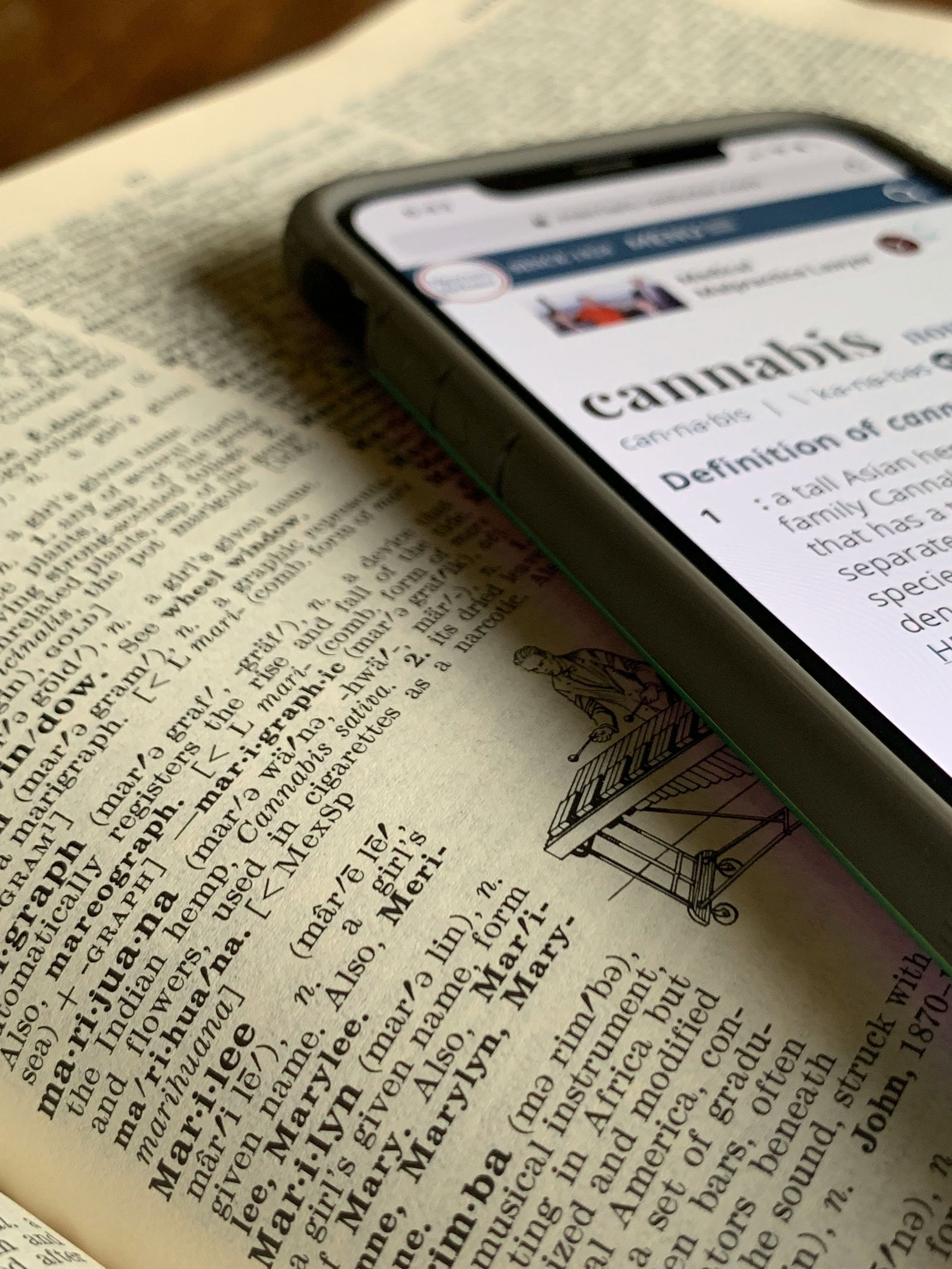 Smartphone displaying 