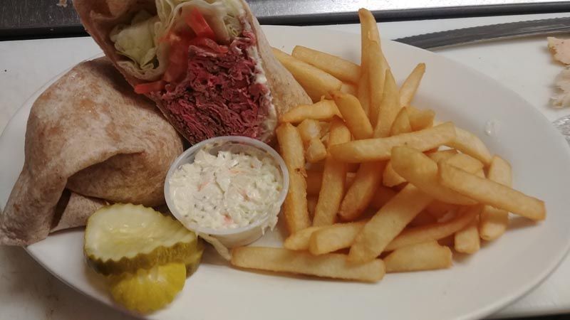 roast beef wrap