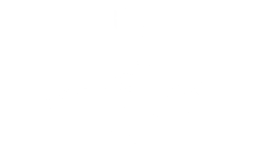 Blank white screen with a small black loading indicator in the bottom-right corner
