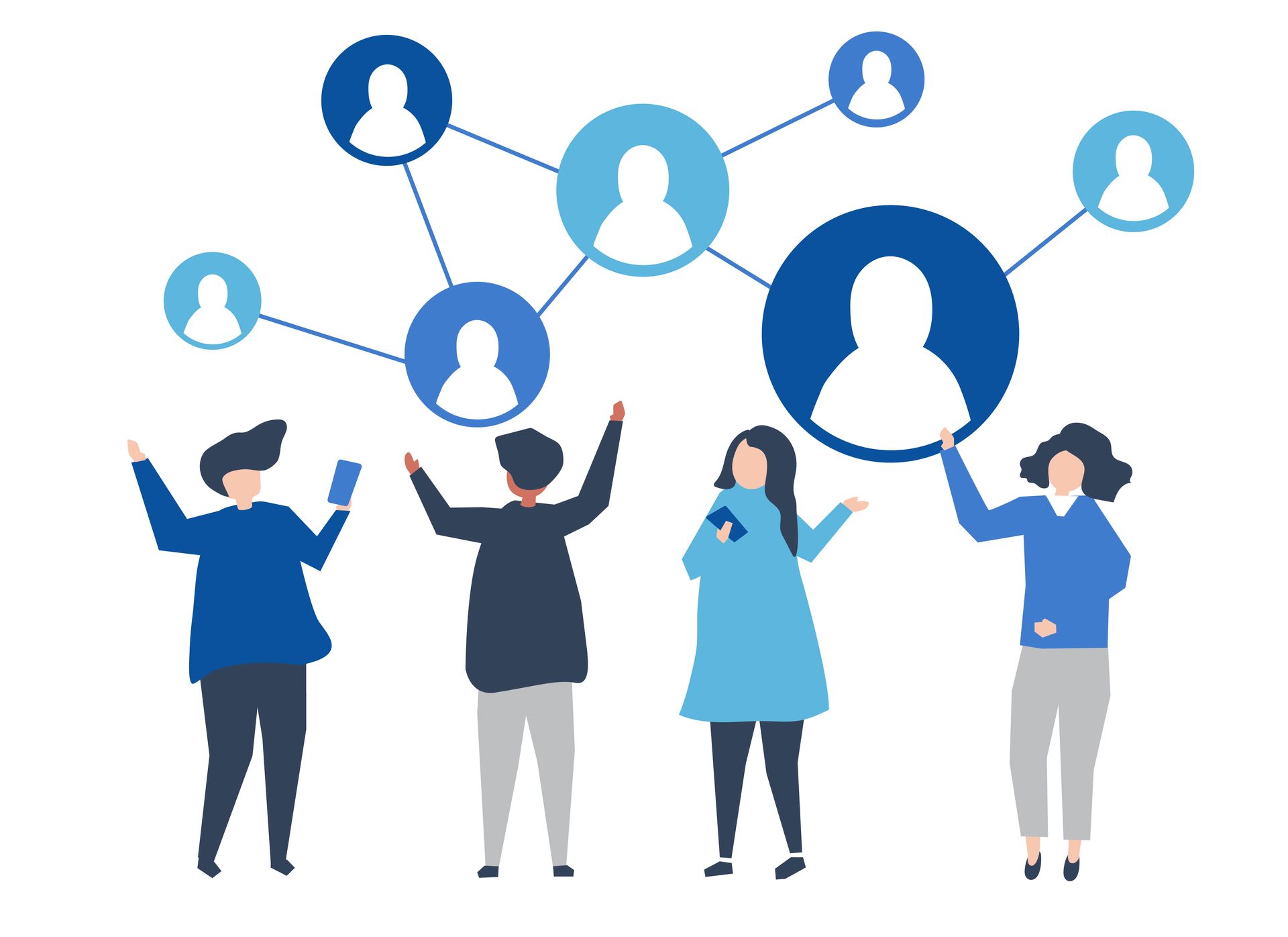 Networking illustration