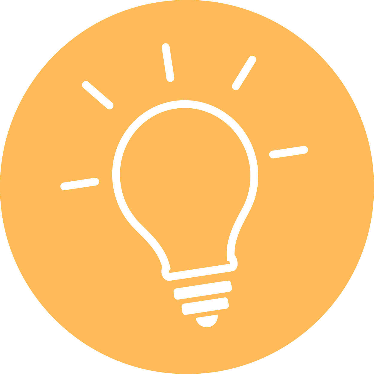 Scientific illustration idea light bulb