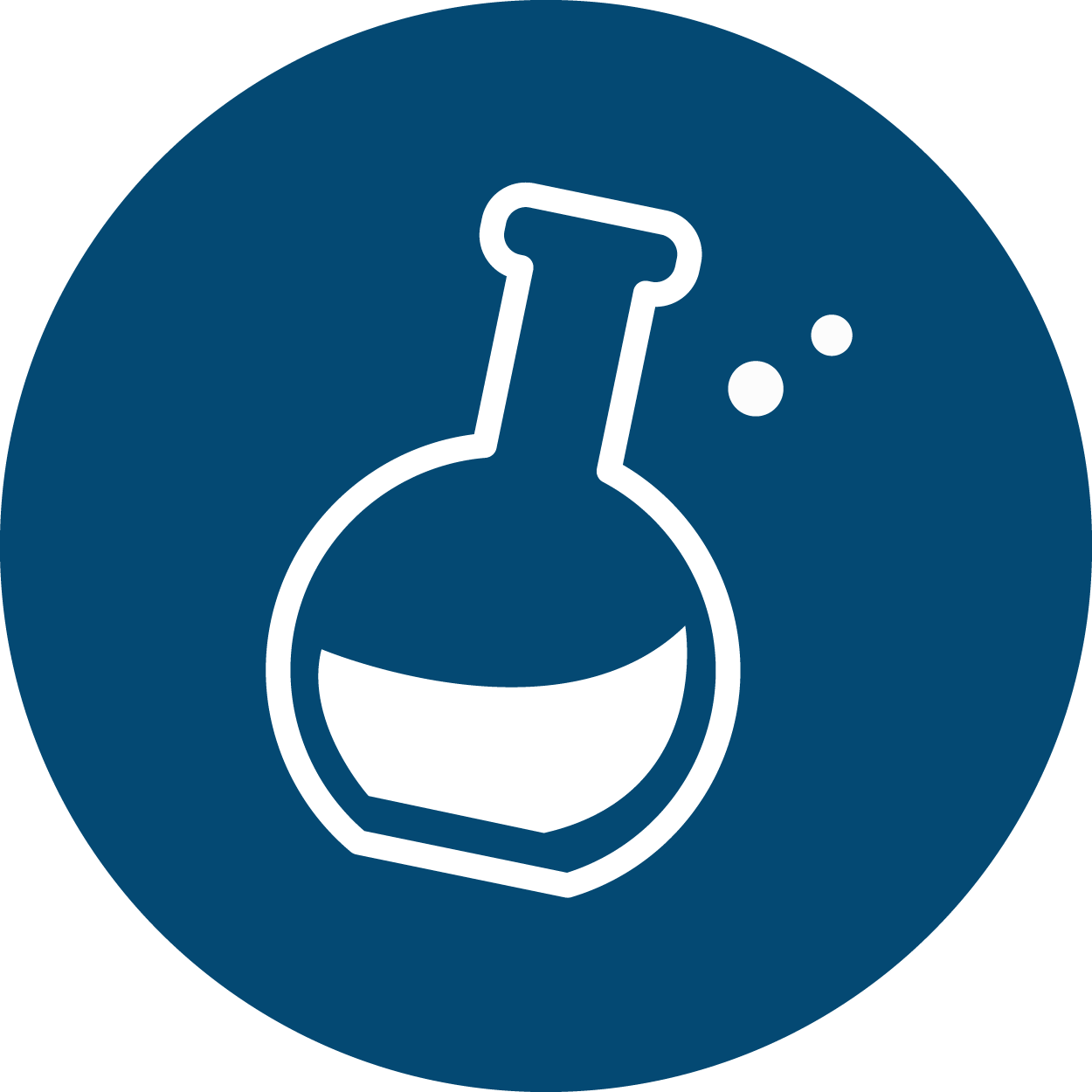 Scientist flask symbol