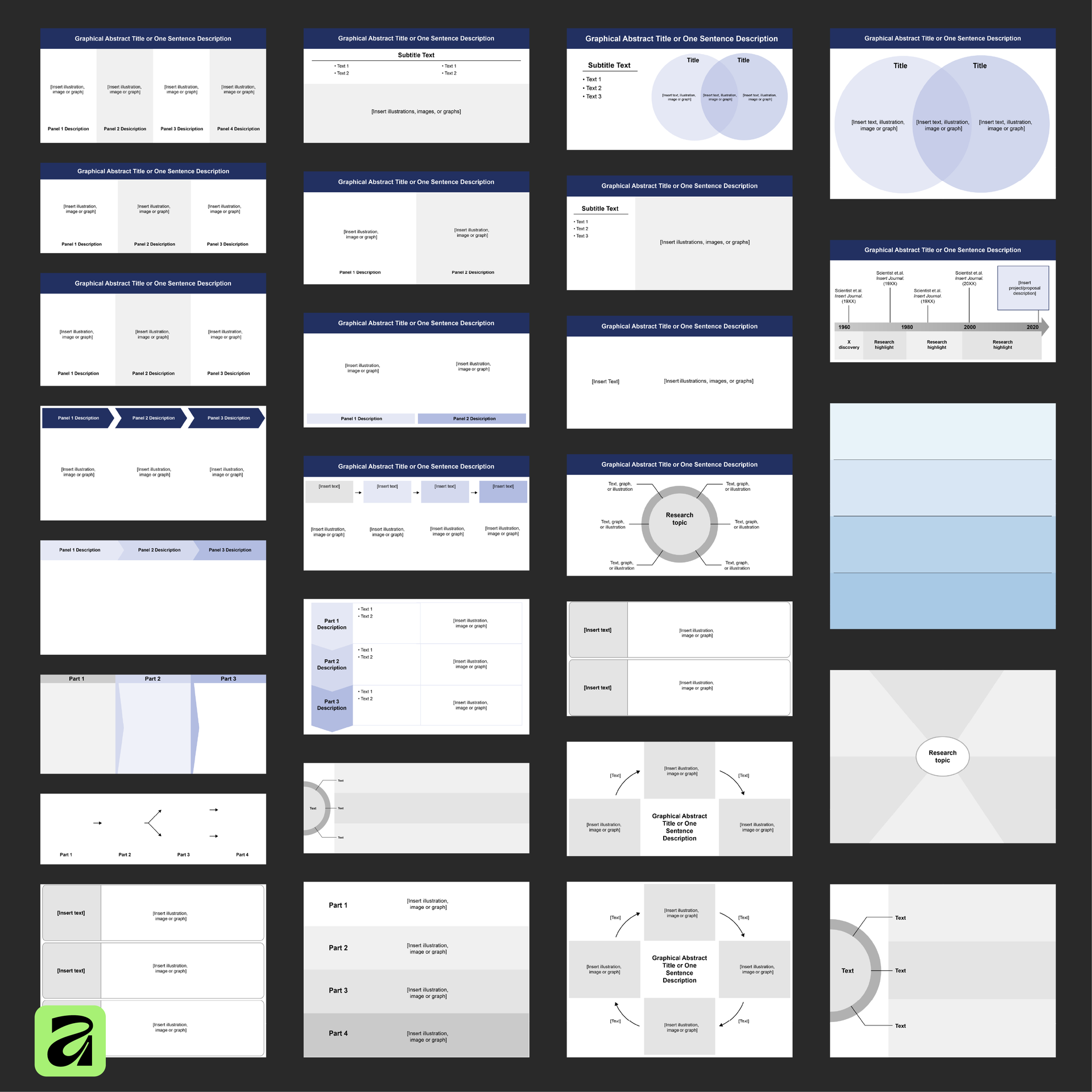 Free graphical abstract templates for affinity