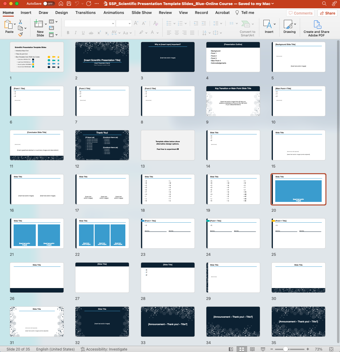 Science PowerPoint presentation slide template example