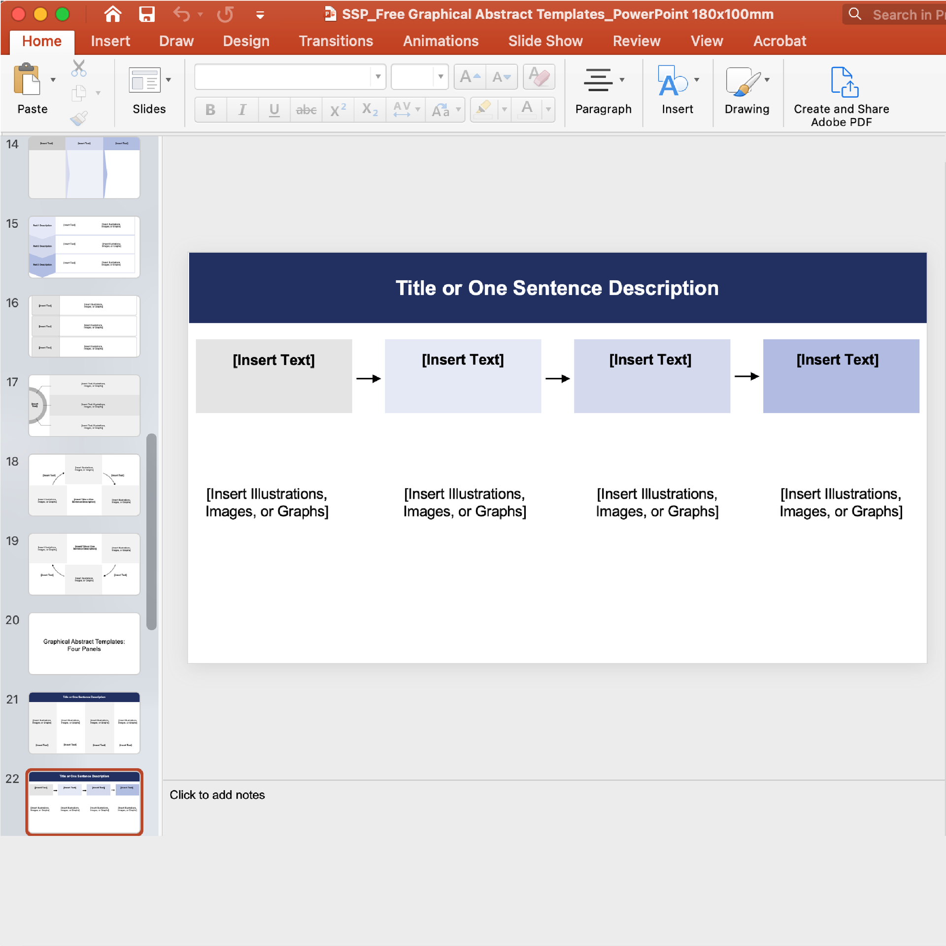 PowerPoint graphical abstract templates