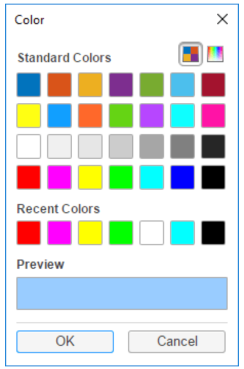 MATLAB color palette example MATLAB color palette example