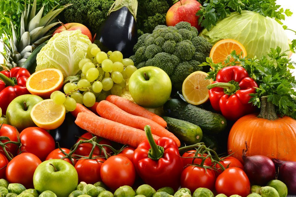 A Colorful Assortment of Fresh Vegetables and Fruits — Cathie Barnes Holistic Wellness in Yeppoon, QLD