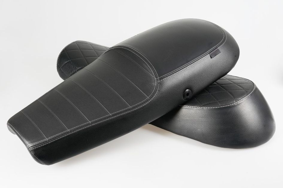 leather motorbike saddle