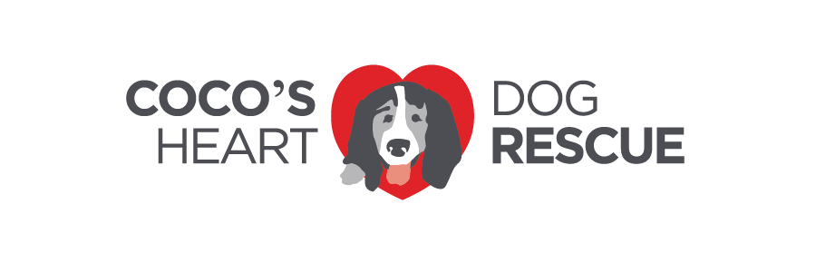 Logo: A dog's face within a red heart. 
