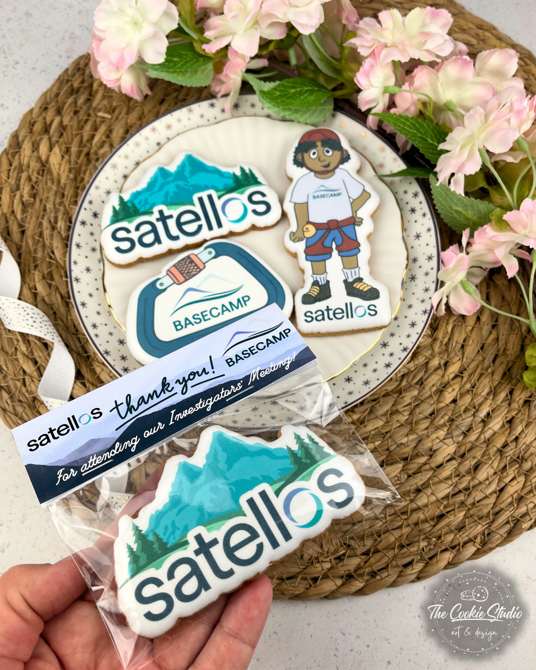 Logo-koekjes met eetbare print