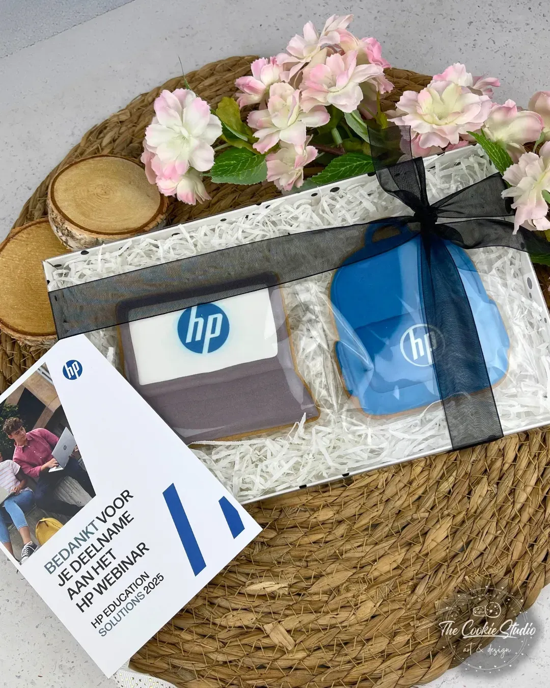 Luxe giftset met gepersonaliseerde koekjes