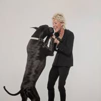 Faith and Flip, her loyal fur baby, sharing a moment together. He was often with her at her Bellingham dental office.