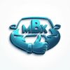 Blue 3D MBx logo with a stylized thumbs-up hand icon in the center