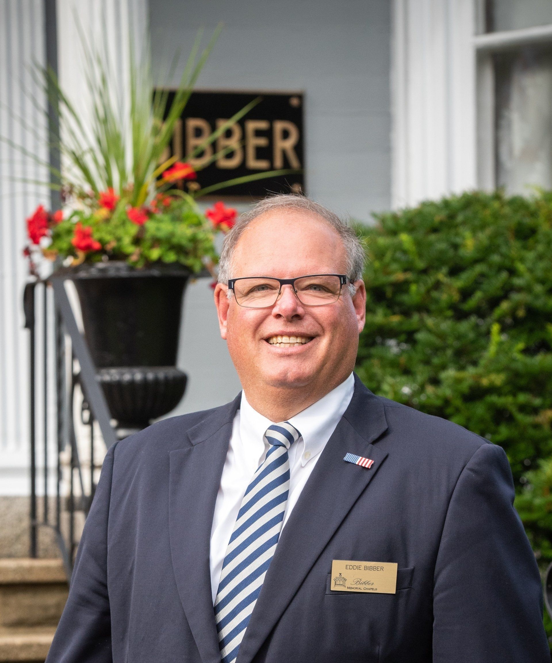 Edward Bibber, President of Bibber Memorial Chapel