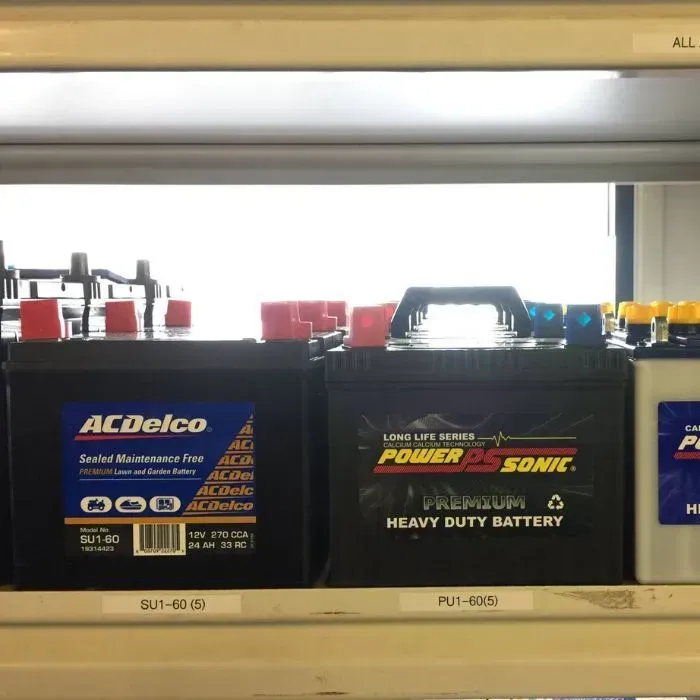 Two Acdelco Batteries Are Sitting on A Shelf — DTM Tamworth in Tamworth, NSW