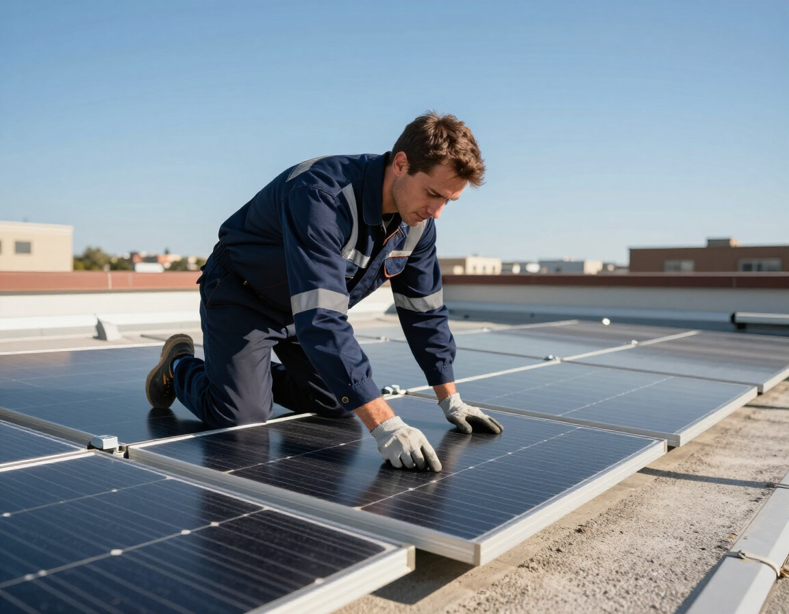 Dise&ntilde;o e instalaci&oacute;n de sistemas solares fotovoltaicos para eficiencia energ&eacute;tica.