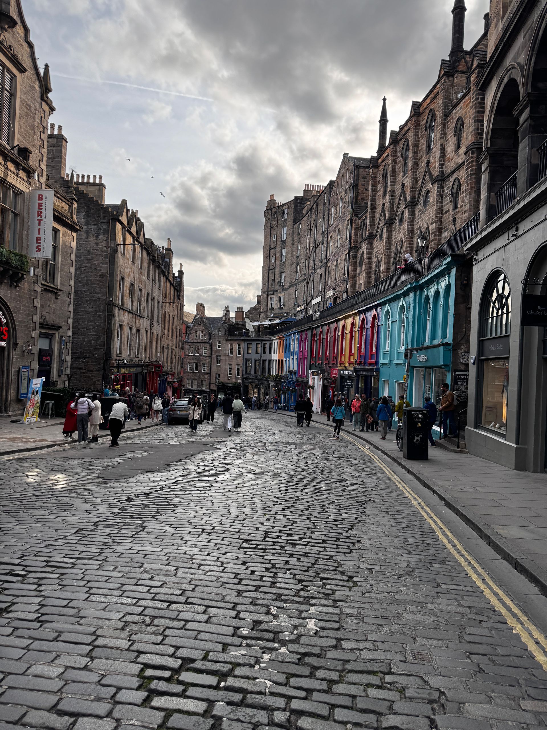 Victoria Street in Edinburgh, Scotland