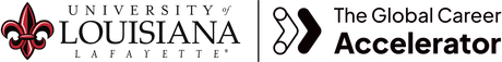 University of Louisiana Lafayette and The Global Career Accelerator logos
