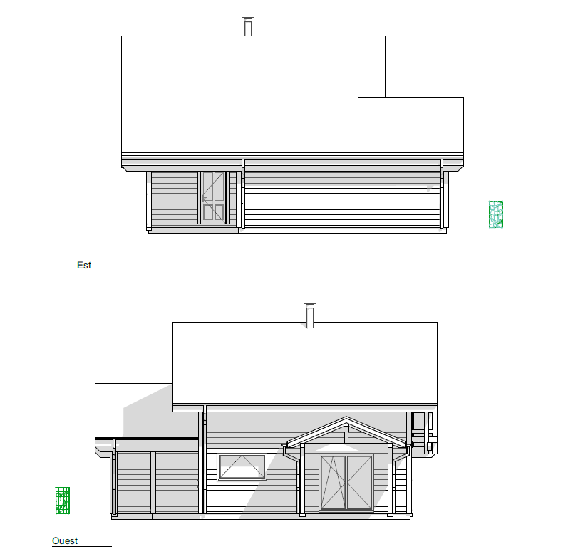 Façades est et ouest