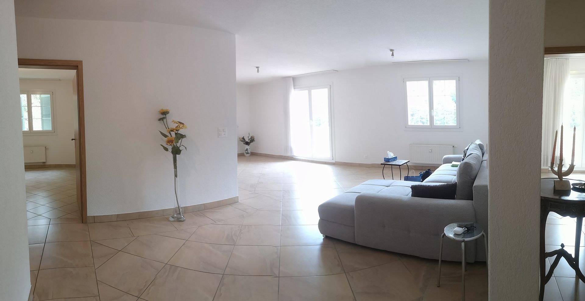 Salon/salle à manger/cuisine