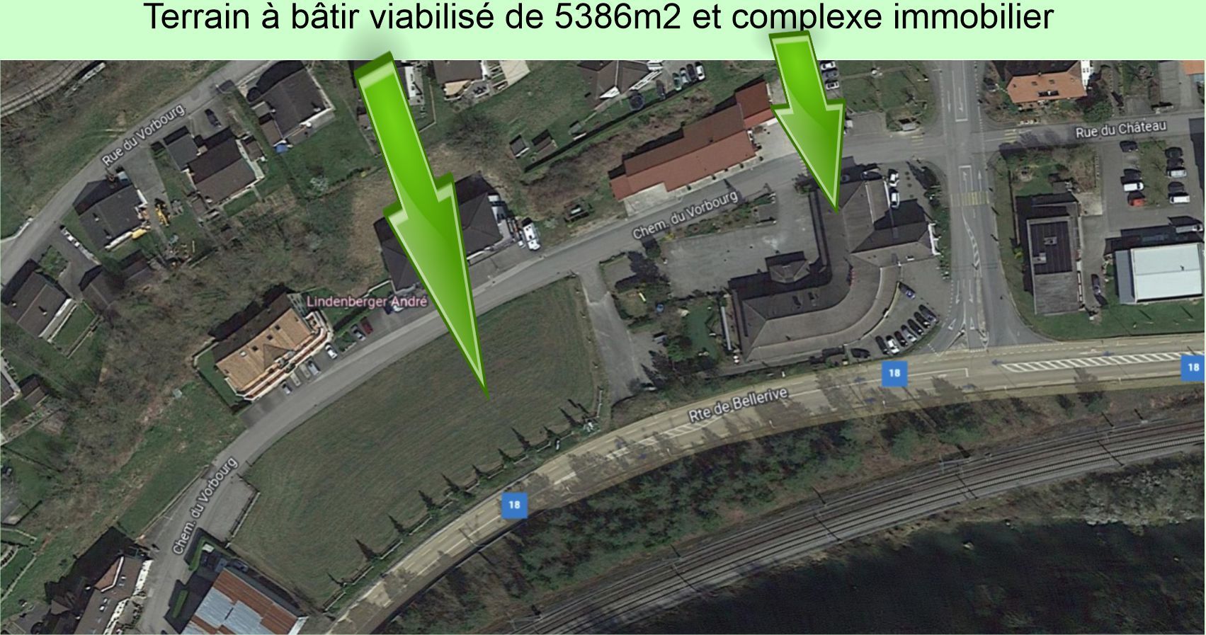 Terrain à bâtir et complexe immobilier