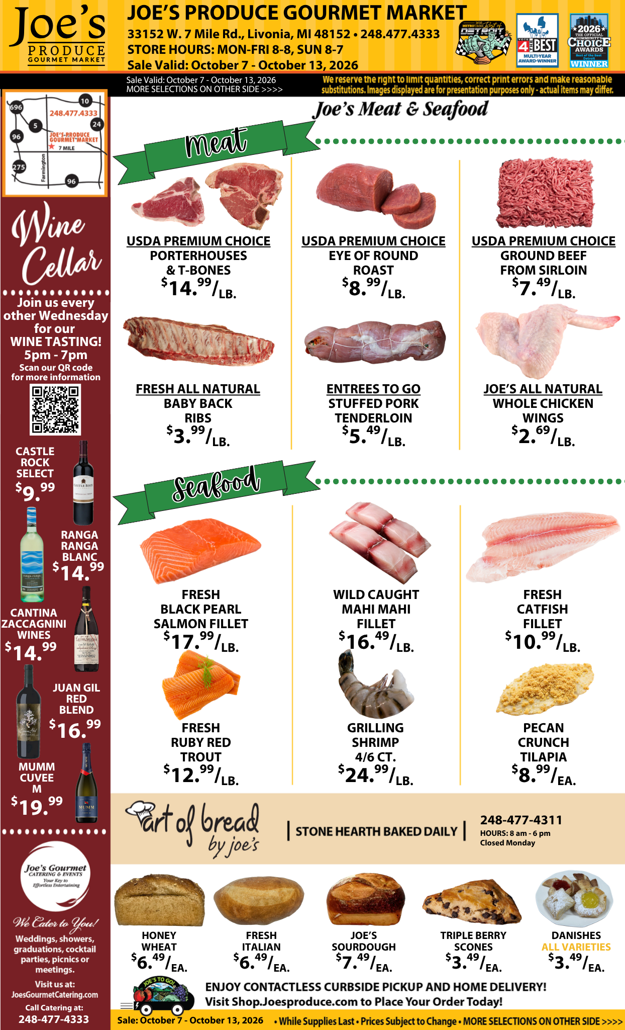 Joe's Meat & Seafood weekly sales ad. Download the PDF for prices and offer dates.