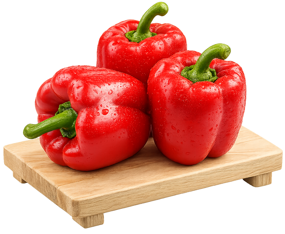 The best Peppers? Only at Joes! Fresh Red Peppers!