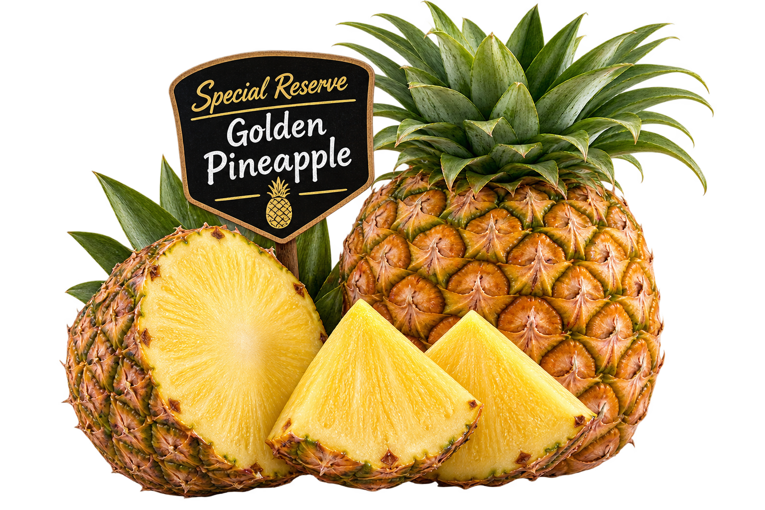 The best Apples? Only at Joes! Whole golden pineapples at Joe's Produce