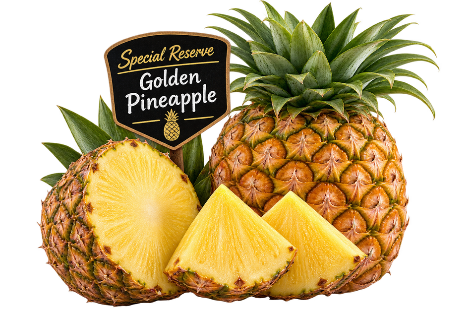 The best Apples? Only at Joes! Whole golden pineapples at Joe's Produce