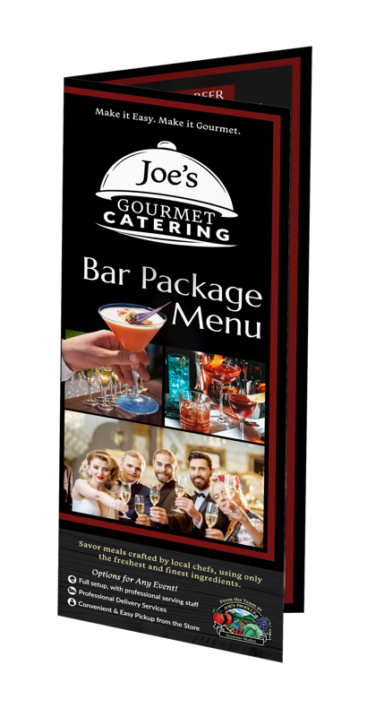 Bar Package Menu
