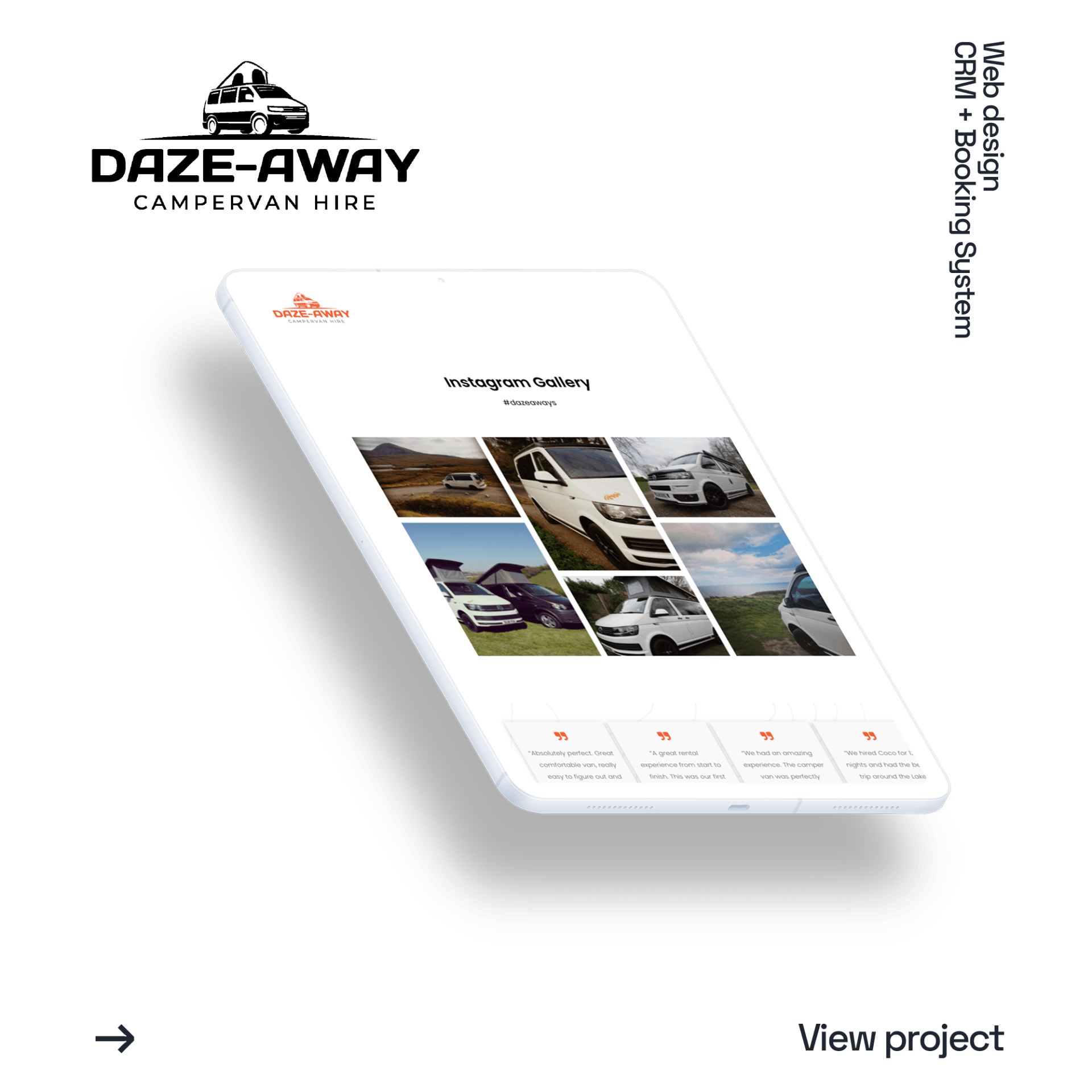 a white tablet is floating in the air on a white surface .