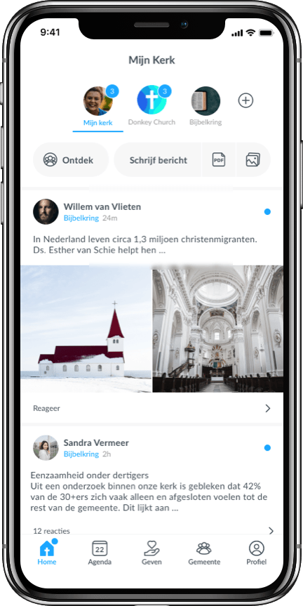 kerk app screenshot