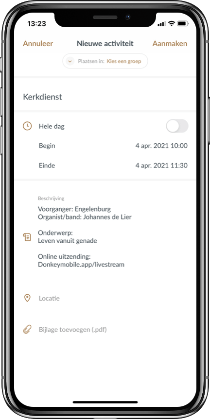 screenshot kerkapp