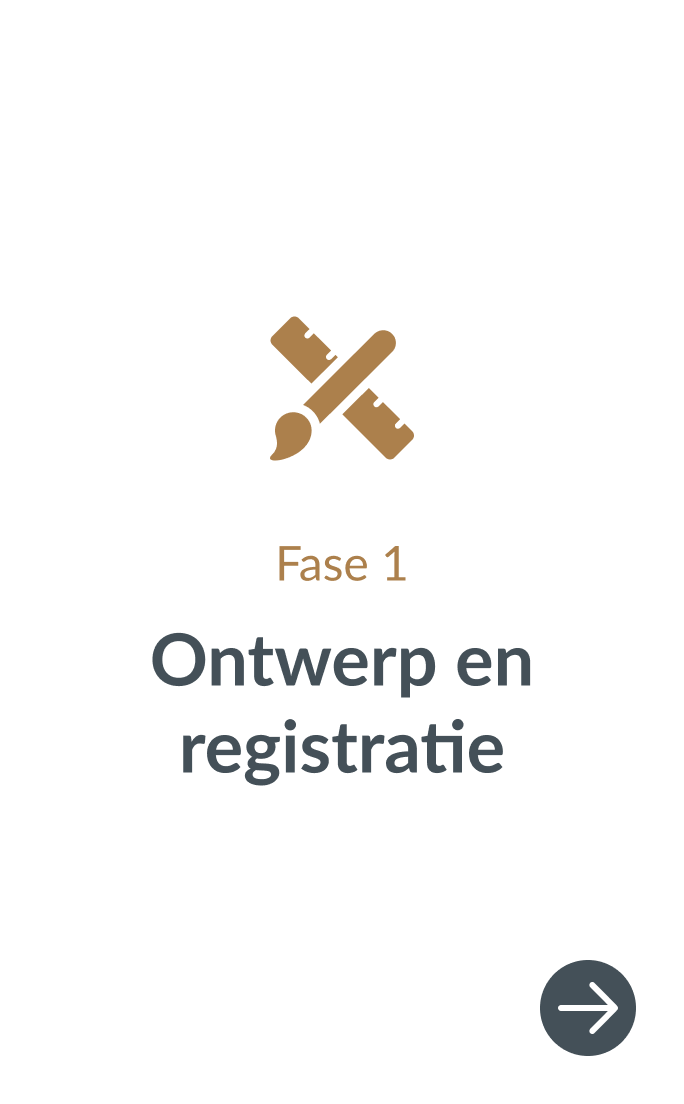 ontwerp en registratie icoon