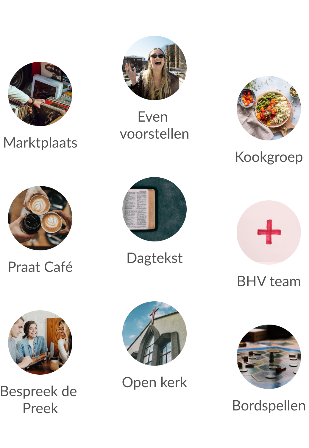 groepen in kerk app