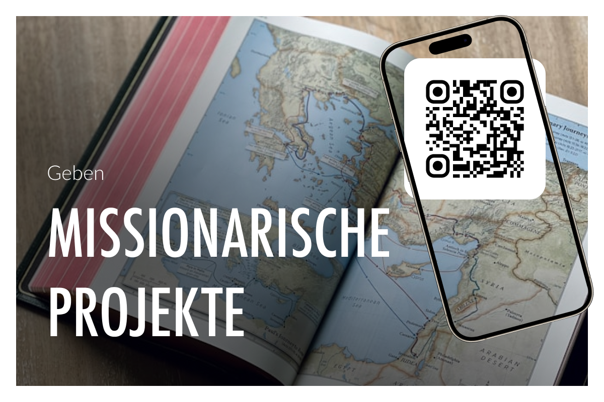 QR-code om te scannen met afbeelding die doel collecte vermeldt