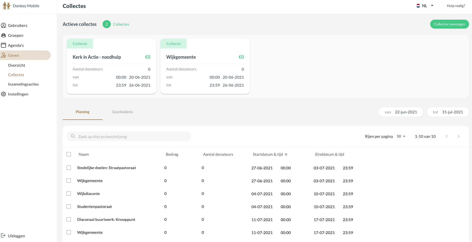 screenshot kerkapp