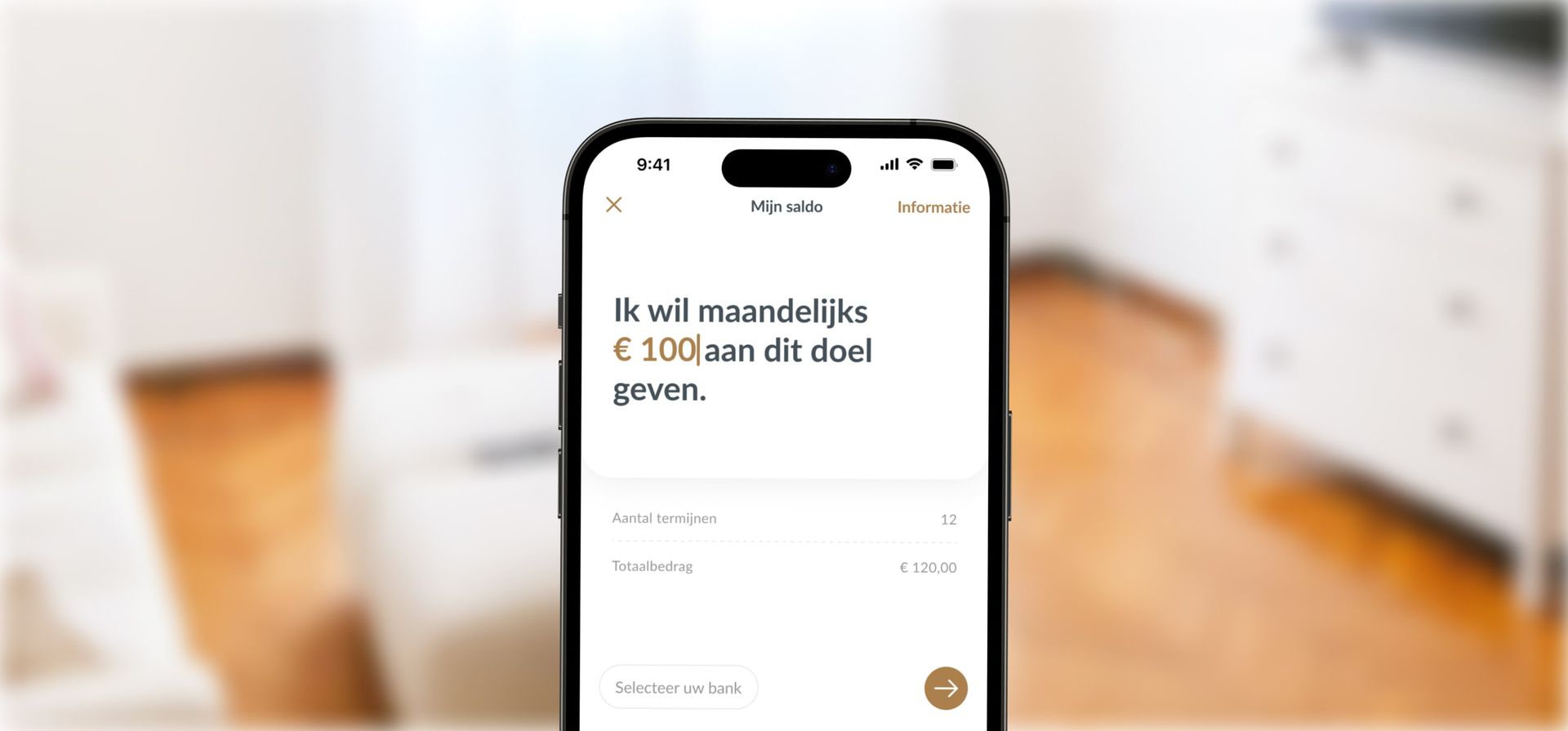 Incasso contract voor maandelijks doneren