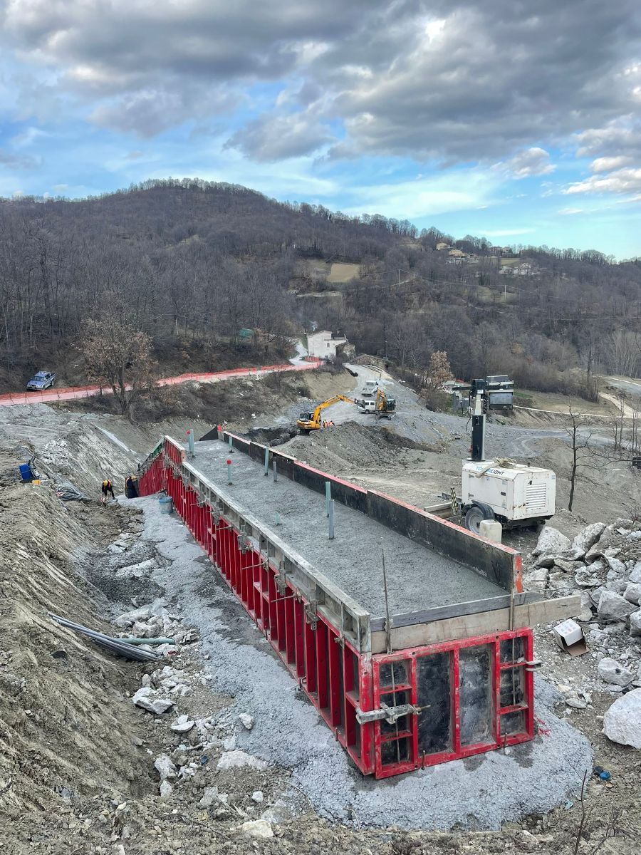 lavori per la costruzione di una strada