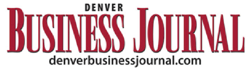 The logo for the denver business journal is shown on a white background.