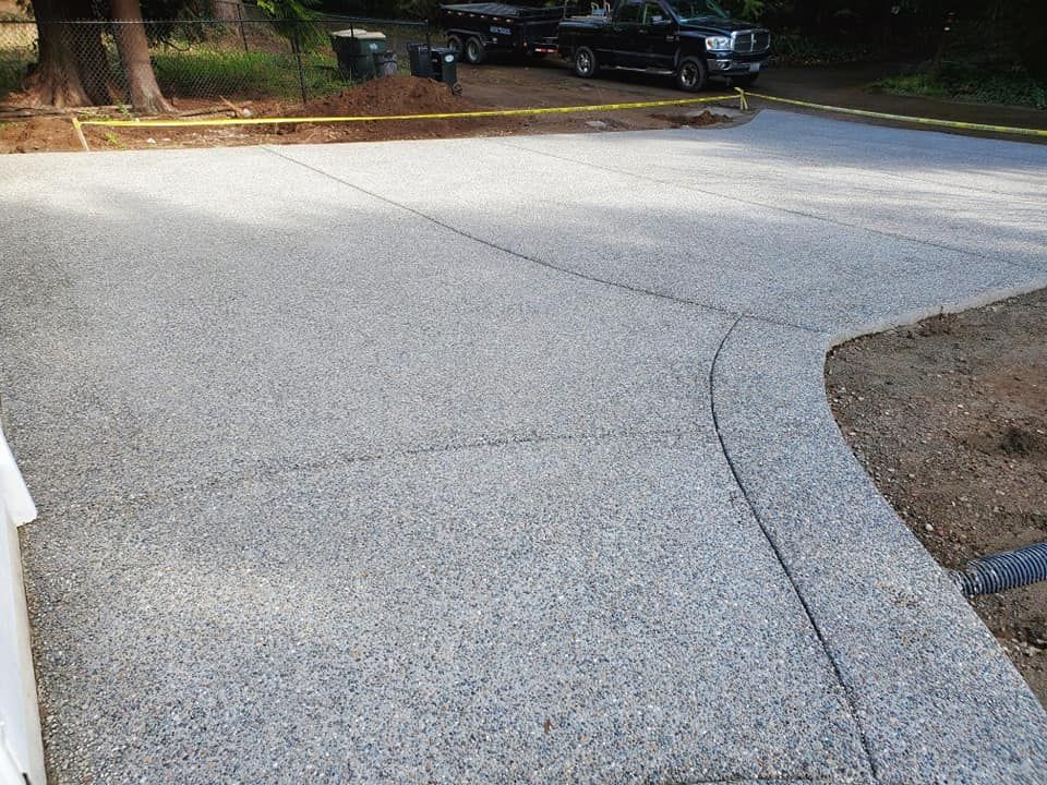 Professional concrete flatwork enhancing curb appeal and property value