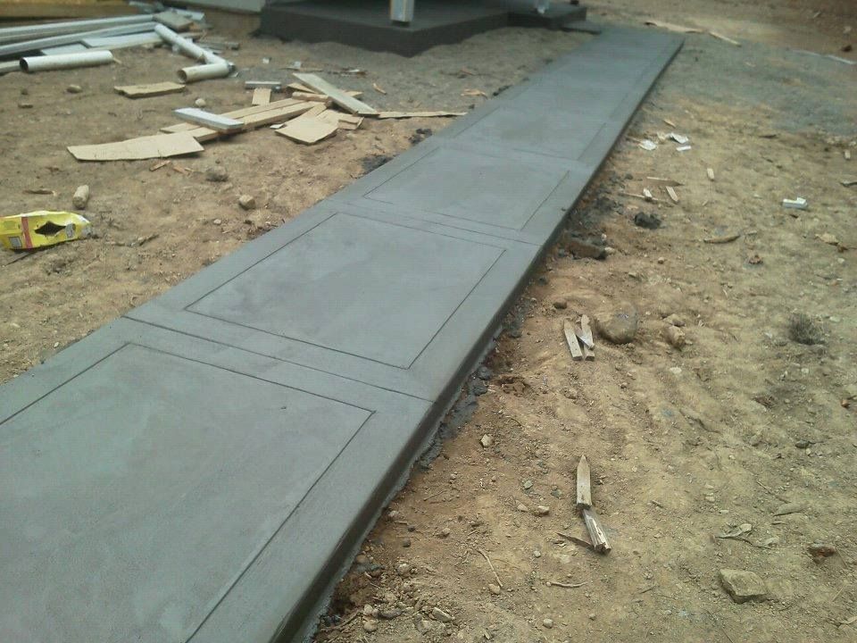 Decorative concrete sidewalk completed in Olympia, WA